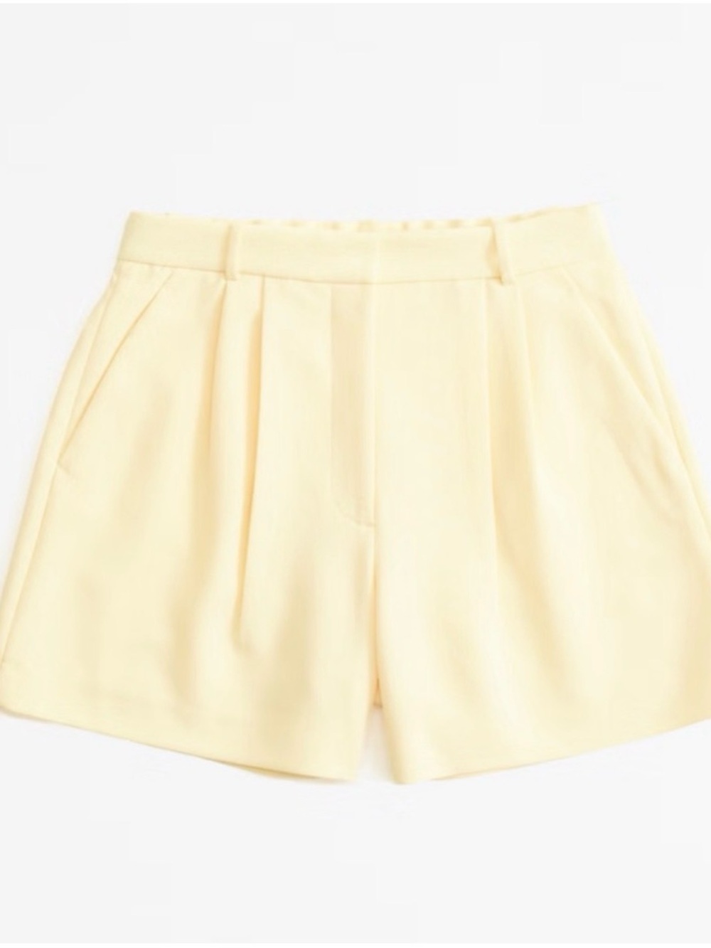 Abercrombie Curve Love Sloane Tailored Shorts 29 8 Yellow